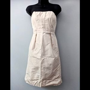 ⚡ J. Crew strapless silk cocktail dress